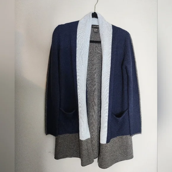 Cashmere Cashmere open color block cardigan size S 100%cashmere NWOT - Picture 9 of 12